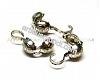 Turtle antique silver plated, 5mm
