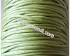 Lt green waxed cotton cord 2mm, 1m