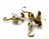 Fish antique gold plated, 5mm