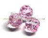Rose round faceted, 10mm