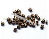 Ant. copper tube crimp bead, 10pcs