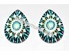 Mosaic 32 glass teardrop 25x18x5mm, 1pcs