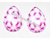 Mosaic 35 glass teardrop 25x18x5mm, 1pcs