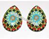 Mosaic 36 glass teardrop 25x18x5mm, 1pcs