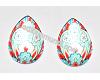 Mosaic 38 glass teardrop 25x18x5mm, 1pcs