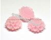 Pink frosted acryl flower 20mm., 1pcs.