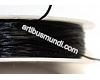 Black elastic thread, 1m.