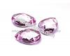 pink acrylic faceted drop 13x18mm., 1pcs.