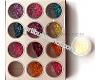 Mother of pearl chips, 12 assorted colors set
