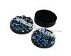 Blue acrylic cabochon 18mm., 1pcs.