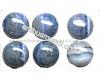 Blue agathe cabochon 20 mm, 1 pcs.