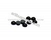 Black col. glue on rhinestone 2,6mm., 20pcs.
