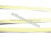 Cream velvet ribbon 10mm., 1m.
