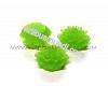 Lt green frosted acryl flower 15mm., 1pcs.