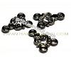 Black pl. drop 2 loops, 10x15mm, 1pcs