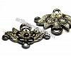 Black pl. drop 3 loops, 32x22mm, 1pcs