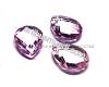 Lt pink acrylic faceted drop 13x18mm., 1pcs.