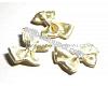 Champagne satin bow, 17-18mm., 1pcs