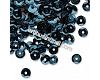 mbellishment, sequins, plastic, black, 5mm cup