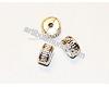 Ant. silver colour spacer 7x5mm., 1pcs.