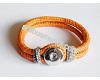Orange leather imitation bracelet Noosa
