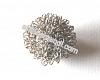 Silver color wire ball 25mm, 1 pcs.
