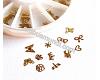 Brass nail Art deco, 1 box