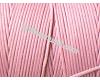 Rose waxed polyester cord, 1mm, 1m