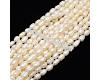 Rice freshwater perls 4-5x6-7mm, 1 strand