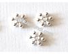 Silver col. snowflake 8.5x2.5mm, 1pcs