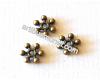 Ant. brass col. snowflake 8.5x2.5mm, 1pcs.