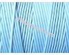 Blue waxed polyester cord, 1mm, 1m